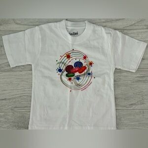White Kids Shirt with Colorful Design